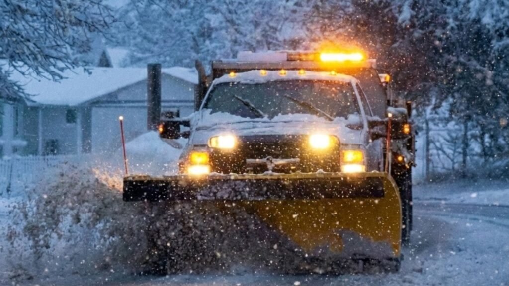 Snow Removal Truck Near Me During Heavy Snowfall