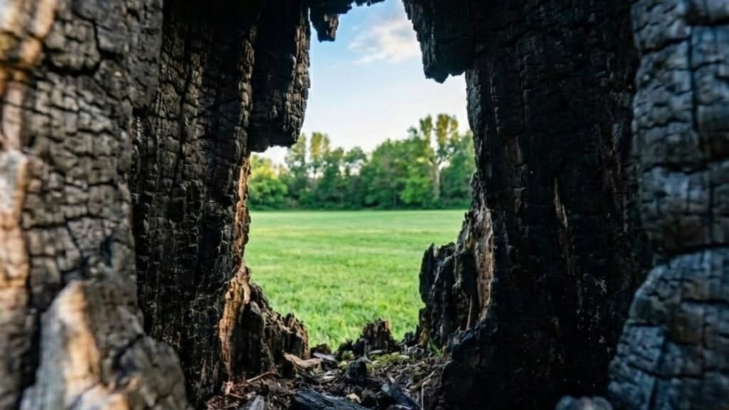 Deep Rot Tree Stump Near Me Before Grinding