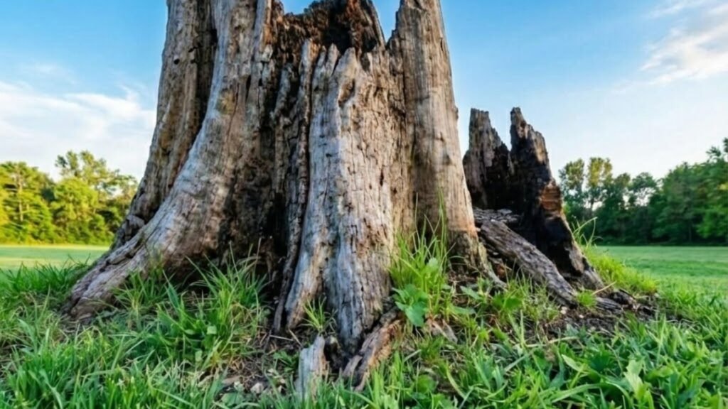 Tall Tree Stump Near Me Before Grinding