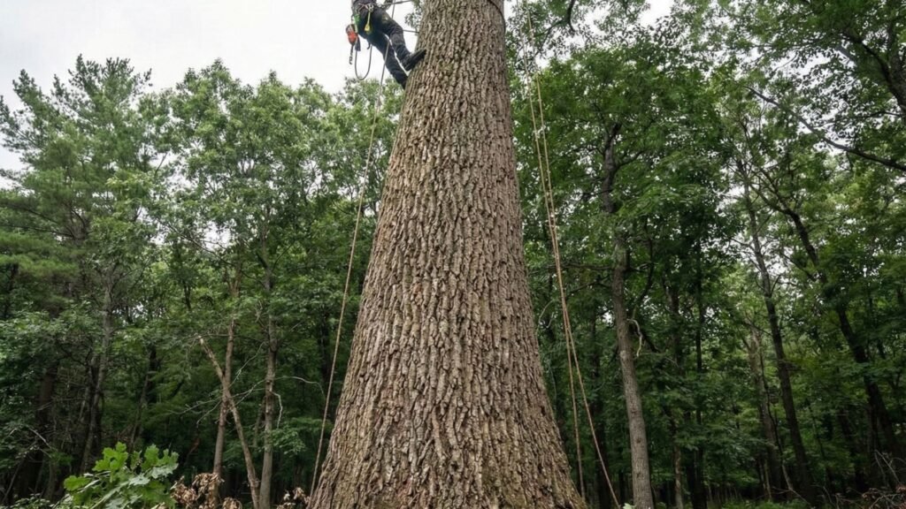 Top Rated Climber Performing Safe Tree Removal Connecticut