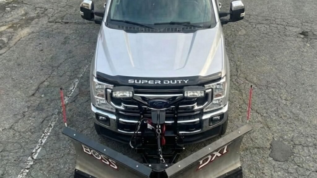 Residential Snow Removal Truck Near Me From Above