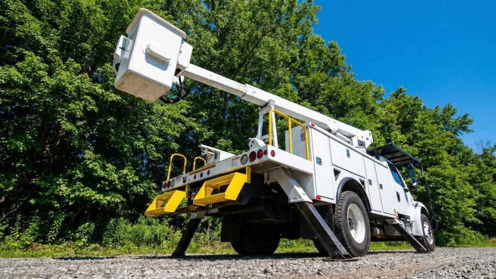 Professional Connecticut Tree Service Truck for Safe Aerial Work