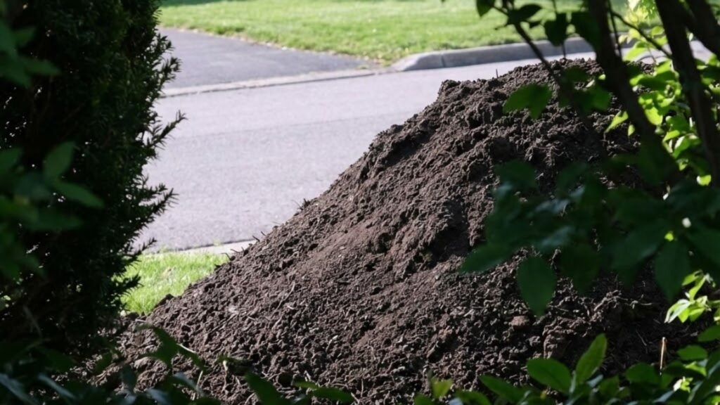 Fresh Topsoil Pile Delivered Nearby Connecticut Property