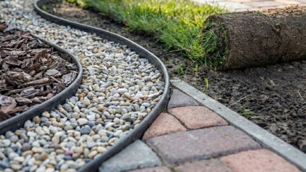 Fresh Topsoil Rolled Into Place Near You in CT Landscape Bed