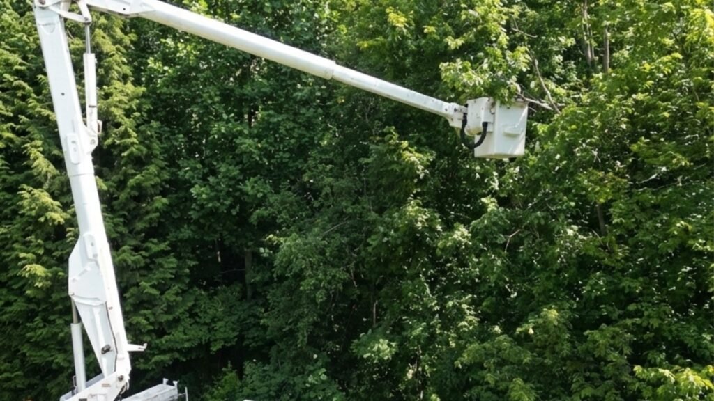 Professional Tree Removal with Bucket Truck in Southbury CT