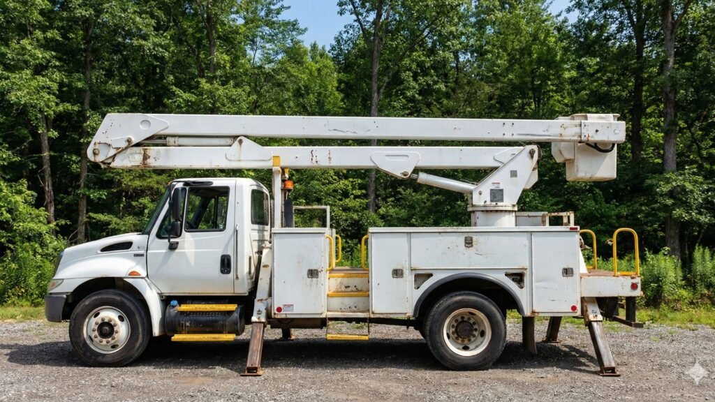 Professional Connecticut Tree Service Vehicle with Aerial Lift